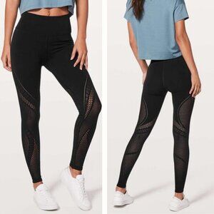 LULULEMON Reveal Tight Interconnect 25.5" Size 2 Black